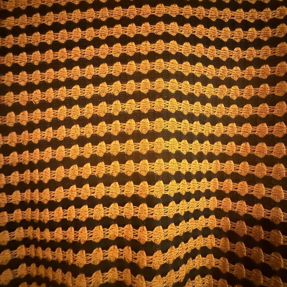 Zara Chic Black and Orange Knit Sweater - Picture 2 of 5